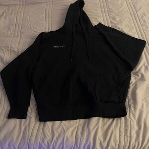 Black Hoodie with Embroidered Logo